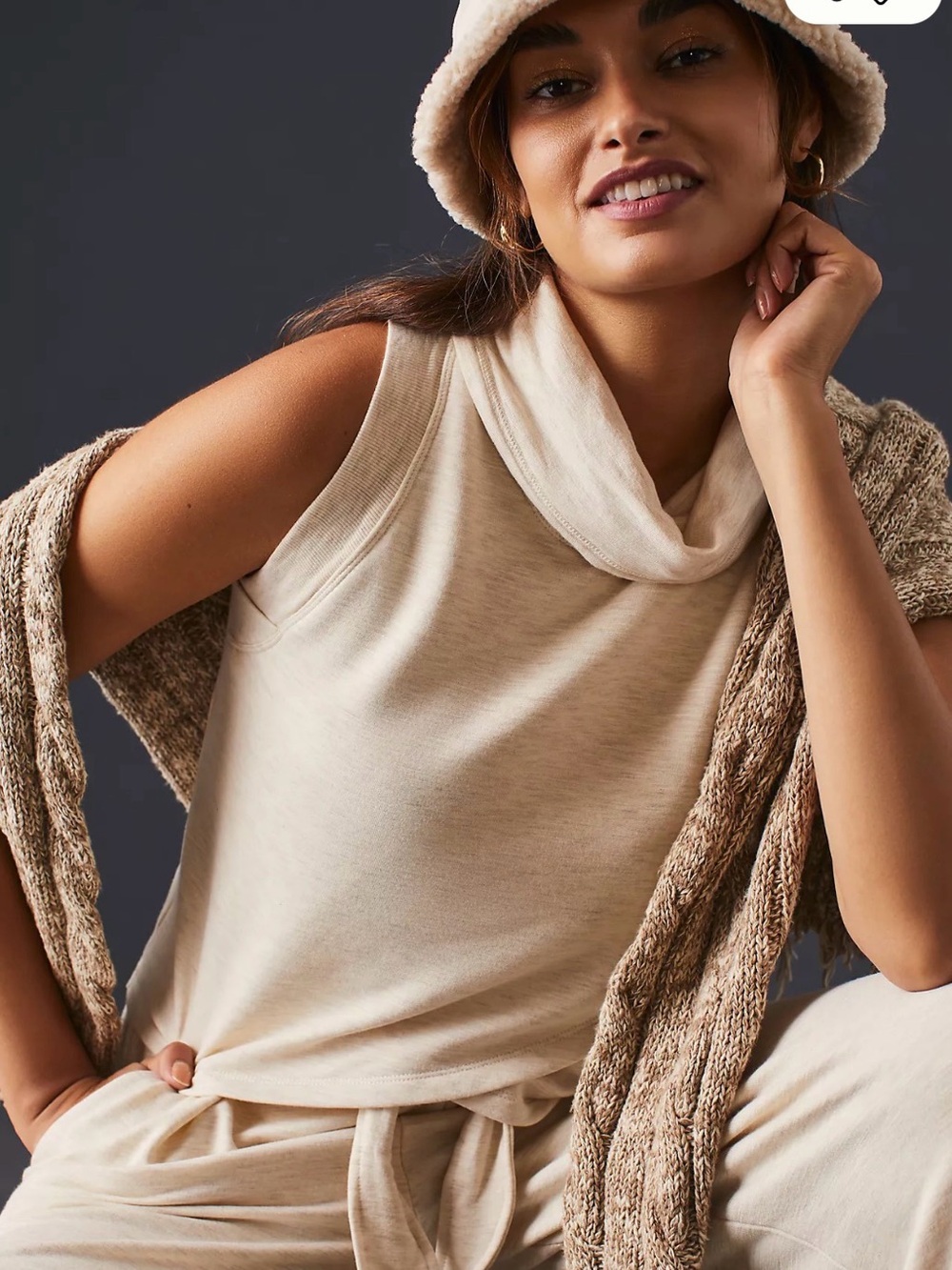 Daily Practice by Anthropologie Cowl-Neck Top